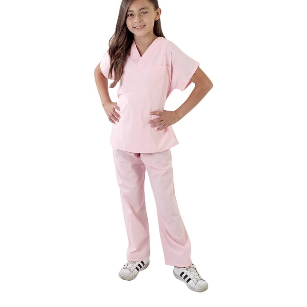 Kids Pink Scrub Set